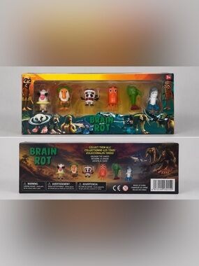 Brain Rot 6 Figure Collectible Toy Set – Funny Meme Characters – New in Box